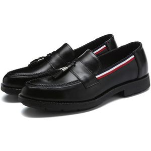 Business loafers voor mannen met Kwastje Comfortabele Slip-On Formele Schoenen Leoed Ronde Neus Penny Schoenmaat 6 ~ 10