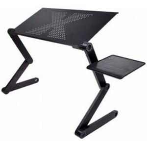 Draagbare Opvouwbare Verstelbare Klaptafel Voor Laptop Bureau Computer Mesa Para Notebook Stand Tray Voor Slaapbank Zwart