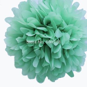 10pcs 8""(20cm) Cheap Wedding Festival Party Nursery Decorations Mint Tissue Paper Pom Poms Hanging Craft Flower Ball