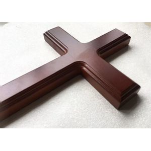 40 cm Christian Cross Massief Houten Kruis Woondecoratie Muur Opknoping Kruisbeeld Latijns Kruis Christendom Jezus Bid