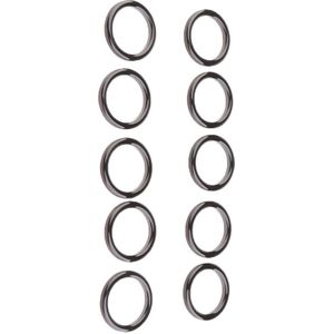10 Stuks Zwart Hengel Top Tip Keramische Ringen Gidsen Ogen Ring Sets Vis Pole Reparatie Vervangende Onderdelen 30 Mm