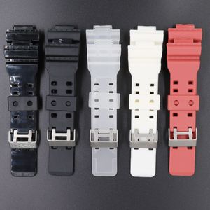 Horloge Accessoires Rubber Riem Mannen Pin Gesp Hars Horloge Band Geschikt Voor Casio G-Shock GD120 GA100 GA110 GW8900 Horloge Band