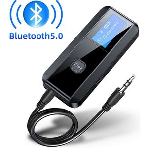 Verbeterde Bluetooth 5.0 Zender Ontvanger 3.5Mm Aux Jack Dongle Music Draadloze Handsfree Adapter Voor Auto Pc Tv Hoofdtelefoon