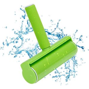 Groene Herbruikbare Wasbare Roller Dust Cleaner Lint Plakken Roller voor Kleding Pet Hair Schoonmaken Huishoudelijke Dust Wisser Gereedschap