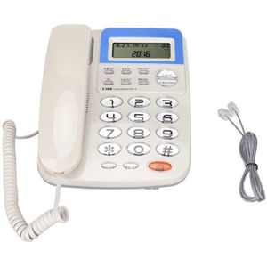W168 Corded Telephone Caller ID Landline Phone with LCD Screen for Home Office Hotel