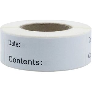 150Pcs/Roll Keuken Stickers Koelkast Vriezer Voedsel Opslag Datum Inhoud Etiketten Voor Container Bag Jar Verpakking