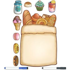 Brood Magnetische Whiteboard Magneten Herinneren Memo Message Board Met 2 Pennen Voor Tekening Schrijven