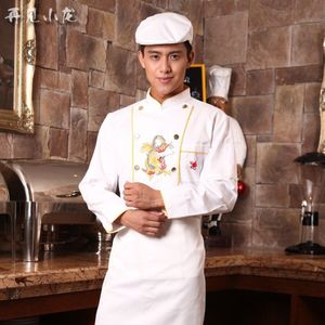 Herfst Man Vrouw Katoen Chef Jas Restaurant Hotel Volledige Mouw Mannelijke Keuken Koken Chef Uniform Werkkleding Plus Size B-5683