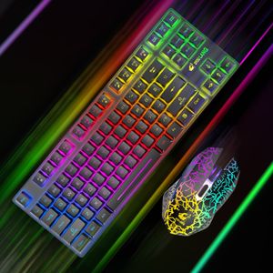 Draadloze Rgb Backlit Toetsenbord En Muis Set, Knop Mute Voor Voor Werk En Spel