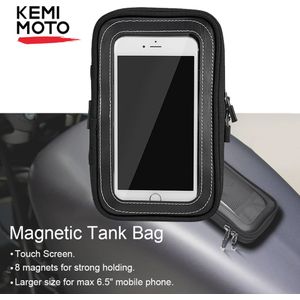 Kemimoto Motorfiets Magnetische Tank Zakken 6.5 ""Touch Screen Mobiele Telefoon Gps Tas Voor Bmw R1200GS Voor Kawasaki Voor Sportster touring