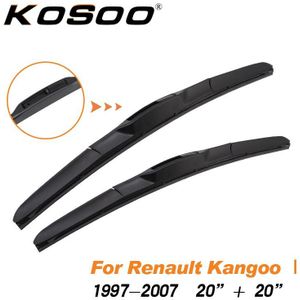 KOSOO Voor Renault Kangoo 1 2 Model Jaar 1997 Bajonet Fit/J Haak Armen Auto Natuurlijke rubber Wisserbladen Styling