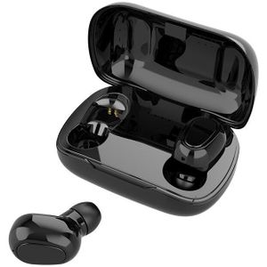 Tws L21 Pro Bluetooth Oortelefoon Headset 5.0 Stereo Draadloze Hoofdtelefoon Holografische Geluid Android Ios IPX5 Transpiratie Deepbase
