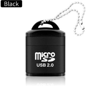 Usb 2.0 Sd Tf Kaartlezer Auto Mobiele Telefoon Mini Draagbare Memory Card Reader High Speed Usb Adapter Voor Laptop speaker