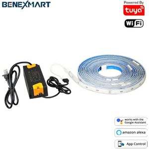 Tuya Wifi Rgbcw Led Waterdichte Licht Strip Smart Leven App Dimmer Alexa Echo Google Home Spraakbesturing Muziek Sync Verlichting strips