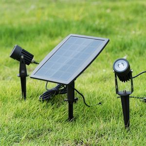 LED Landschap Solar Spotlights Waterdichte Outdoor Zonne-verlichting Auto ON/OFF Solar Wandlampen voor Tuin Oprit Pathway
