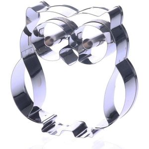 Rvs Uil Vorm Cookie Cutters Mallen Biscuit Chocolade Cakevorm Bakken Gebak Versieren Tool Leuke