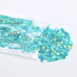 20g Kleurrijke Sneeuwvlok Vorm Pailletten PVC Platte voor DIY Scrapbooking/Card Making Decoratie Ambachten