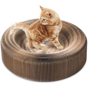 Draagbare Kat Scratcher Lounge Inklapbare Kartonnen Scratcher Toy Krabpalen Pad Katten Turbo Speelgoed