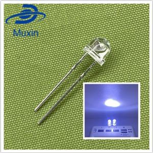 100Pcs 5Mm Diode Strohoed Wit Rood Groen Blauw Geel Paars Smd Smt Led Clear Super Heldere Brede hoek Lamp 20000mcd Lamp