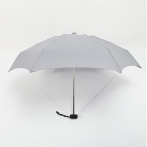 Mini Vijf Opvouwbare Reizen Paraplu Met Eva Case 6 Ribs Pongezijdestof Uv-bescherming Compacte Draagbare Outdoor Reizen Zon paraplu