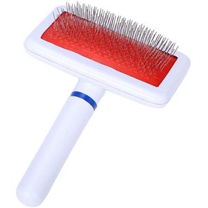 Huisdier Vergieten Grooming Hond Haar Borstel Kam Plastic Handvat Brush Airbag Rvs Pin Kam Voor Kleine Hond Katten