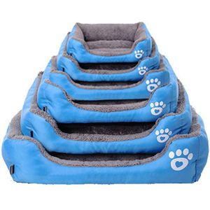 (S-XXL) grote Pet Kat Hond Bed 8 Kleuren Warme Gezellige Hond Huis Zachte Fleece Nest Hond Manden Mat Herfst Winter Waterdicht kennel