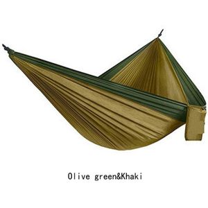 Parachute dubbele hangmat opknoping bed Nylon duurzaam ultralichte Slapen Bed Schommel Outdoor Camping Reizen tent 2 Personen 2.7x1.4m
