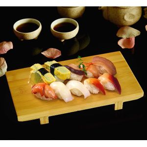 Japan Stijl Bamboe Sushi Plaat Servies Voedsel Container Board Japanse Keuken Voedsel Cuisine Japonaise