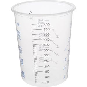 20 Stuks Wegwerp Clear Afgestudeerd Plastic Mengbekers Voor Verf Uv Hars Epoxy Sieraden Accessoires Maken Gereedschap Handgemaakte 600Ml
