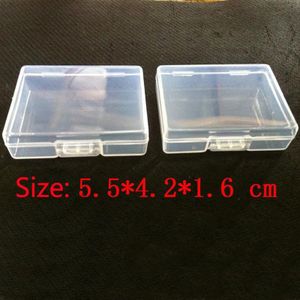 Kleine Onderdelen Transparante Inklapbare Plastic Dozen Kleine Sieraden Opbergdoos Verpakking