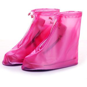 Regenjas voor schoenen Mannen Vrouwen waterdichte platte enkellaarsjes cover herbruikbare Hakken schoen covers Dikkere antislip Platform Regen laarzen