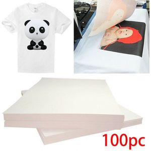 100Pcs T-shirt Afdrukken Op Thermische Transfer Papier Licht Stof Stof Proces Sticker Decoratie Shiny Kleding T-shirt Stickers