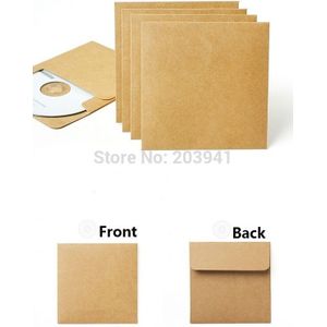 50 stks/partij Vintage Kraftpapier enveloppen CD Optische Disc Papieren Zak/DVD Bag bag/craft envelop
