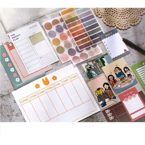 Wekelijkse Planner Papier Sticker Dagboek Kawaii Creatieve Agenda Schema School Office Student Memo Schema Levert