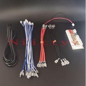 Nul Vertraging Arcade Diy Kit Usb Encoder Pc Joystick Voor 6.3Mm Terminal Led Kabel Zippy Joystick & 4.8mm Knop