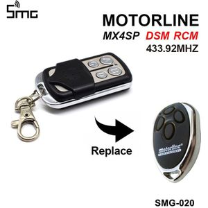 Clone Motorline 433.92Mhz Afstandsbediening Garagedeur Voor Motorline MX4SP Rcm Dsm Handsender Gate Deuropener