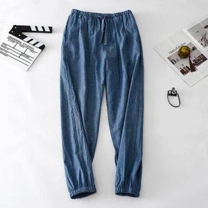 Fdfklak Pijama Hombre Katoen Linnen Losse Mannen Lente Herfst Pyjamabroek Casual 2022 Nachtkleding Broek Voor Man Broek