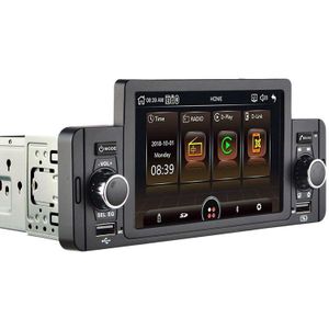 1 Din Auto Radio Stereo 5 Inch Multimedia Ips Touchscreen MP5 Speler Met Knop Knop Dual Usb Bluetooth Spiegel Link