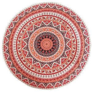 Gooi Handdoek Yoga Mat Decoratieve Ronde Strand Handdoek Indiase Mandala Ronde Olifant Tapijt Muur Opknoping Zomer Strand