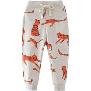 Springen Meter Jongens Meisjes Broek Broek voor Herfst Lente Kinderen Kleding Tijgers Gedrukt Lange Joggingbroek Jongen Cartoon Broek