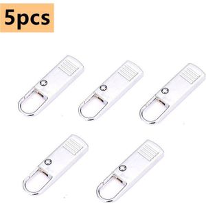 5Pcs Universal Zipper Puller Zipper Repair Kit Instant Zipper Repair Replacement Zipper Sliding Teeth Rescue Removable Zippers