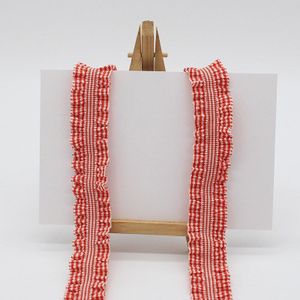 Candy Gekleurde Plaid Stretch Kant Diy Hoed Hoofddeksels Hemdje Bra Badpak Lint Box Opknoping Boog Knoop Breien Accessoires