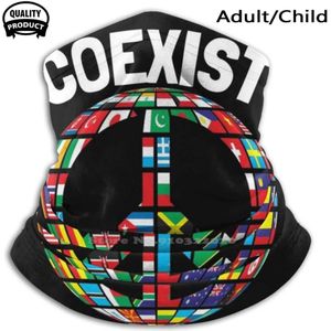 Samengaan In Vrede Zachte Warme Gezichtsmasker Sport Sjaal Samengaan Vrede Religie Wereld Christendom Jodendom Liefde Geloof Islam