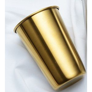 304 Rvs Single-Layer Warmte-Isolerende Tuimelaars Kind Fall-Proof Titanium-Plated Golden Pvd Bier mok Bar Cup Supply