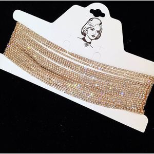 Luxe Strass Choker Crystal Maxi Statement Ketting Multilayer Wedding Chokers Ketting Mode-sieraden Accessoires
