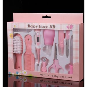 10 Stks/set Baby Nail Set Draagbare Veiligheid Nagelknipper Nail Care Producten Voor Pasgeborenen Baby Gezondheidszorg Nail Kit Haar borstel Set