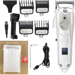 Professionele Adjuatable Tondeuse Met 2500Mah Batterij Led Kapper Salon Haar Snijmachine Tondeuse Elektrische Kapsel
