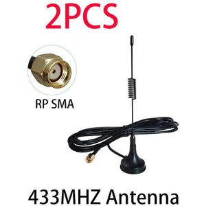 433 Mhz Antenne 433 Mhz 2 Stuks 5dbi Antena Gsm Sma Male Connector Met Magnetische Voet Iot Ham Radio Signaal booster Wireless Repeater