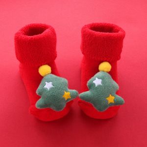 Kerst Baby Sokken Sneeuwpop Elanden Sokken Baby Winter Zachte Warme Baby Boy Meisje Sokken Antislip Kinderen Floor Sokken