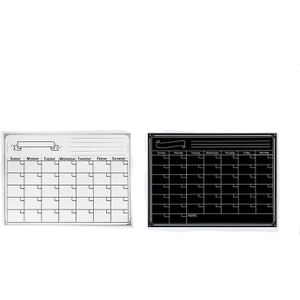 Herbruikbare Magnetische Droge Wissen Koelkast Kalender Maandelijkse Planner Whiteboard Board met Pen Gum voor Home Office 40x30 cm